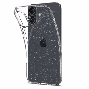 Spigen Liquid Crystal vāciņš ierīcei iPhone 16 6.1", caurspīdīgs ar spīdumiem