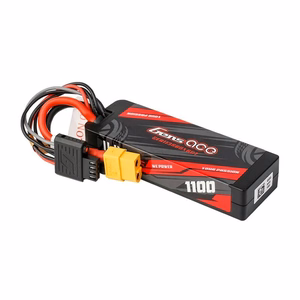Lipo Gens ace G-Tech 1100 mAh 11,1 V 3S1P 60C GRP-76 cietā korpusa akumulators ar XT60 savienotāju
