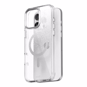 Moshi iGlaze MagSafe vāciņš ierīcei iPhone 16 Pro Max, “Mist White” krāsā