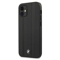 BMW Signature riepu nospiedumu viedtālruņa apvalks iPhone 12 mini - melns