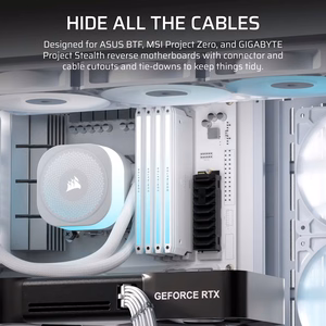 Corsair 4500X RS-R ARGB rūdīts stikls vidēja torņa korpuss, balts