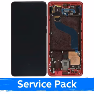LCD дисплей совместимый с Xiaomi Mi 9T (Mi 9T Pro) с рамкой — Flame Red (Service Pack)