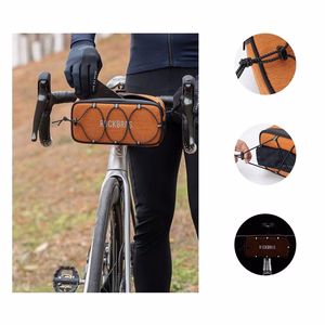 Rockbros TL001 ROAD TO SKY 1.9L velosipēda stūres soma ūdensizturīga - oranža