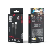 Maxlife kabel USB - USB-C 0,5 m 2A melns