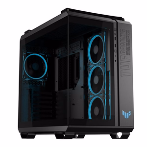 ASUS TUF Gaming GT502 Horizon datora korpuss MidiTower caurspīdīgs panelis ATX melns