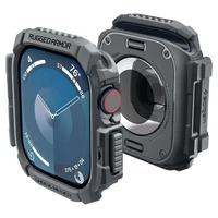 Spigen Rugged Armor apvalks Apple Watch 10 46mm pulkstenim - pelēks