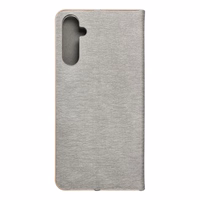 LUNA Book Gold viedtālruņa apvalks SAMSUNG A05s sudrabains