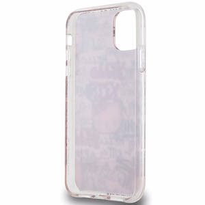 Hello Kitty IML grafiti viedtālruņa apvalks iPhone 11 / Xr - rozā
