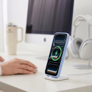 Tech-Protect Magmat MagSafe CC maciņš iPhone 18 Pro Max / 17 Pro Max, matēts gaiši zils