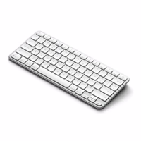 Bezvadu tastatūra QWERTY Satechi Slim EX1 Mac / PC ST-KEX1S-EN sudraba krāsā