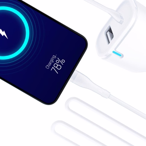 3mk auto lādētājs 20W PD 3.0 QC 3.0 USB 1A1C, balts