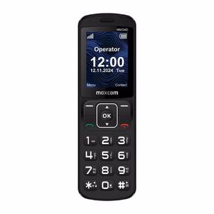 Mobilais telefons - MAXCOM MM 34D 4G melns + uzlādes doks