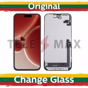 LCD ekrāns saderīgs ar iPhone 16 Plus melns (Renewed: Telemax)