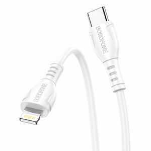 Borofone Kabel BX51 Triumph - Type C uz Lightning - 2,4A 1 metrs balts