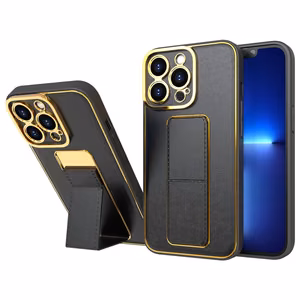 Чехол New Kickstand для iPhone 13 Pro с подставкой чёрный