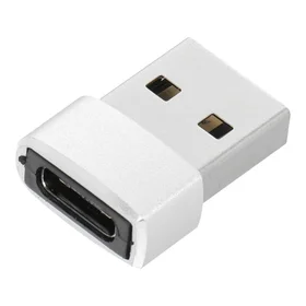 Adapteris Type-C uz USB-A sudrabains