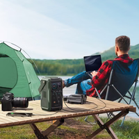 Portatīvais lādētājs Joyroom JR-PBF10 75000mAh 100W 3x USB-C 3x USB-A ar salokāmo lukturīti un rokturi (zaļš)