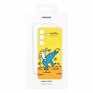 Viedtālruņa apvalks Flipsuit EF-MS721CYEGWW Samsung Galaxy S 24 FE - dzeltens