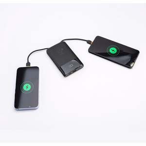 FORCELL F-ENERGY F10K6 Multicharge ārējais akumulators ar iebūvētiem USB-C un Lightning kabeļiem, PD, QC3.0, 3 A, 22,5 W, 10000 mAh, melns