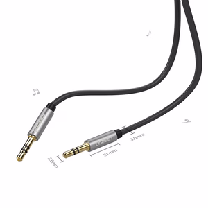 Ugreen AV119 10736 audio kabelis mini jack 3.5mm / mini jack 3.5mm 3m melns