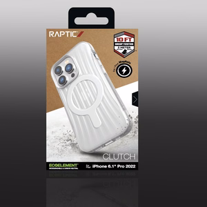Raptic X-Doria Clutch viedtālruņa apvalks iPhone 14 Pro ar Magnētisko caurspīdīgu aizmugurējo pārklājumu