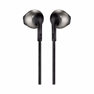 JBL T205 vadu austiņas austiņām ar 3,5 mm mini jack ligzdu - melnas krāsas