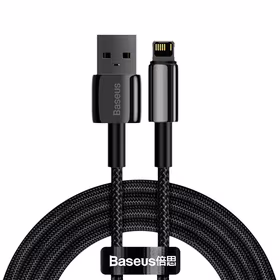 Baseus kabelis Tungsten USB - Lightning 2,0m 2,4A melns