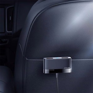Joyroom ātrais automobiļu lādētājs ar 5 USB pieslēgvietām, 6,2 A, ar pagarināšanas kabeli, melns (JR-CL03)