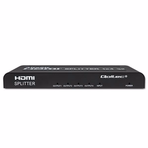 Qoltec 51798 aktīvais HDMI sadalītājs 4 x HDMI 4K x 2K | 3,4 Gb/s