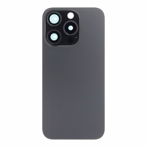 Aizmugurējais vāciņš iPhone 15 Pro Black Titanium (pilns pārklājums / bez NFC Flex) OEM