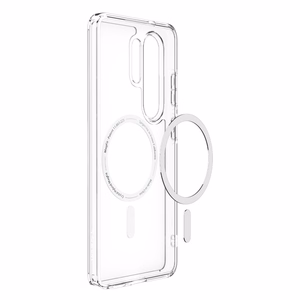 Spigen Ultra Hybrid Mag MagSafe maciņš priekš Samsung Galaxy S26 Ultra caurspīdīgs un balts