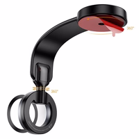 HOCO magnētiskais automašīnas turētājs centrālajai konsolei saderīgs ar MagSafe H71 melns metālisks pelēks