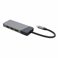 zaļš CELL HUB USB-C ADAPTER GC CONNECT 7W1 (3XUSB 3.1, HDMI 4K 60HZ, USB-C PD 85W, MICROSD/SD)