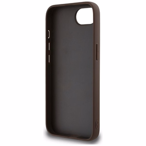 Guess 4G Big Logo apvalks iPhone 16e - Brūns