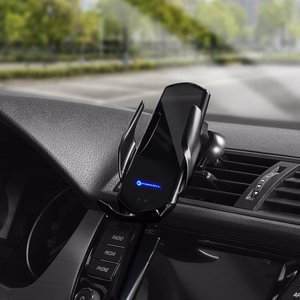 FORCELL auto turētājs ar bezvadu uzlādi automātisko sensoru + magnētiskie adapteri HS1 15W melns
