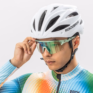 Rockbros fotohromās velosipēda brilles ar UV aizsardzību un korekcijas ieliktni - zaļas