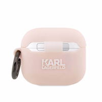 Karl Lagerfeld KLA3RUNIKP AirPods 3 vāciņš rozā silikons Karl Head 3D