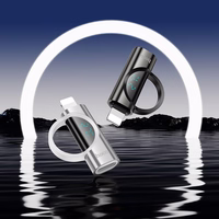 Adapteris Lightning uz USB-C Hoco PD 2,4A 27W ar digitālo indikatoru UA32B sudraba krāsā