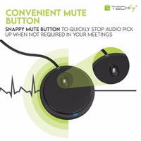 Techly ICC SH-22 microphone melns Conference microphone