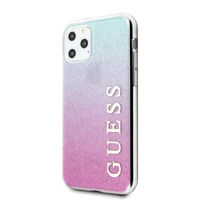 Guess GUHCN58PCUGLPBL iPhone 11 Pro - rozā/meln gradient Glitter
