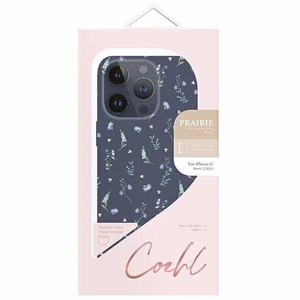 Uniq Coehl Prairie viedtālruņa apvalks iPhone 15 Pro Max - tumši zila