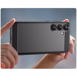 Carbon maciņš priekš Samsung Galaxy S26 melns