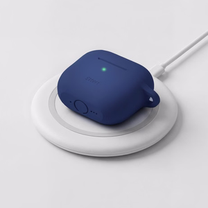 Etteri silikona maciņš AirPods 4 tumši zils