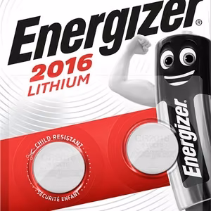 ENERGIZER BATTERIES SPECIALIZED CR2016 2 PIECES