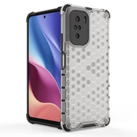 Honeycomb apvalks bruņu apvalks ar TPU buferi Xiaomi Redmi K40 Pro+ / K40 Pro / K40 / Poco F3 sarkans