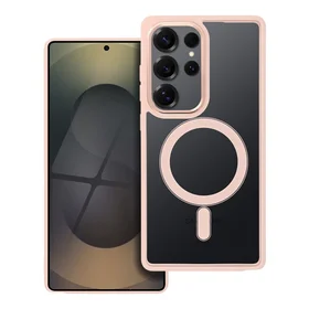 COLOR EDGE MAG COVER viedtālruņa apvalks saderīgs ar Magnētisko SAMSUNG S25 ULTRA rozā