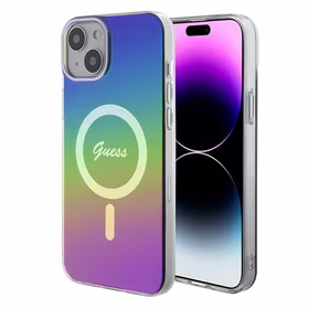 Guess IML Varavīksnes Magnētiskais viedtālruņa apvalks iPhone 15 Plus / 14 Plus 6.7" - daudzkrāsains