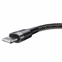 Baseus kabelis Cafule USB - Lightning 3,0 m 1,5A pelēks-melns