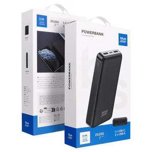 Powerbank Blue Star W2015 2.1A 20000 mAh черный