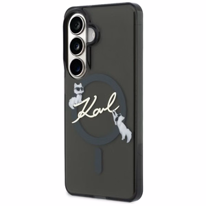 Karl Lagerfeld maciņš IML KC Script MagSafe priekš Samsung Galaxy S26 melns